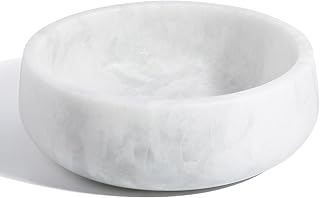 28 White Marble Kitchen Decor Ideas For Timeless Style 56 White Marble Dog Bowls, Non-Slip Dog Food Water Bowl Small, Heavy Duty P...