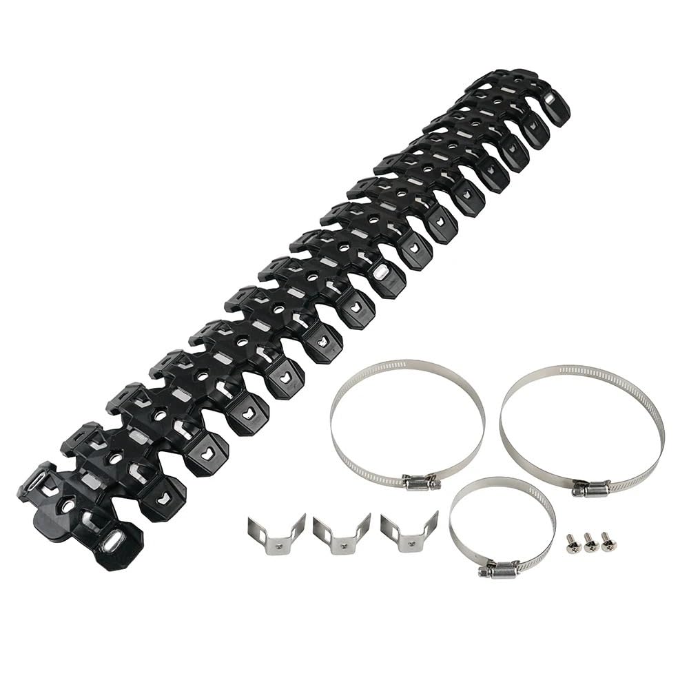 Osłona termiczna wydechu Pasuje do EXC 300 XCW Husqvarna Yamaha Sherco 60cm rura tłumika wydechowego osłona termiczna(Black)