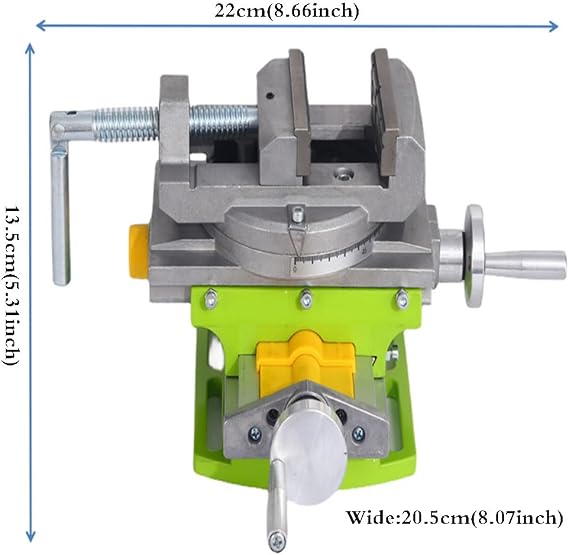 Rotary Table 90 3 Cross Slide Drill Press Vise Horizontal Precision Milling Drilling Machine Vernier Reading Milling Drilling Boring