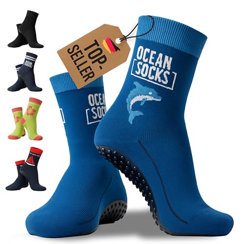 OceanSocks Strandsocken – Barfußsocken mit Sohle für Strand, Wasser,...