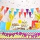 OWill Papiertüten Bunt,10 Stück Geschenktüten, Papiertüten klein mit henkel,Geschenktüten Kindergeburtstag,Partytüten aus Kraftpapier für Kindergeburtstag, Hochzeiten-150×80×210mm