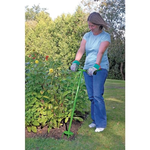 Sarcloir de jardin à main Draper outil de désherbage à manche souple vert