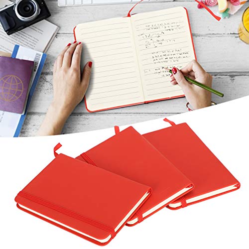 Carnet de notes A6 couverture rigide avec élastique et marque-page pour bureau et école - 4