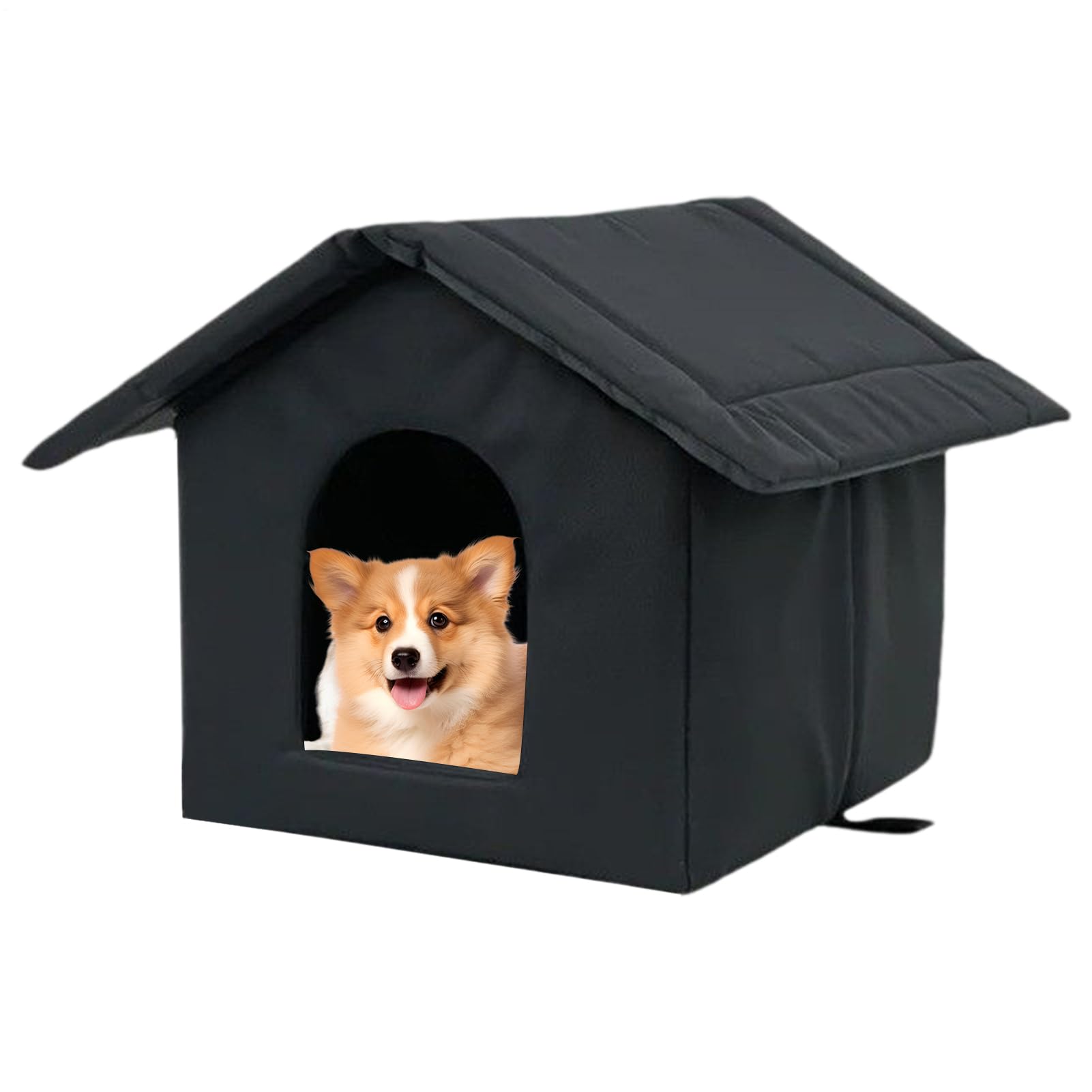 Casa para Gatos De Exterior, Refugio para Gatos Impermeable y Cerrado, Cama para Mascotas Todo Clima para Exteriores Jardín Patio Balcón o Interiores Sala Dormitorio