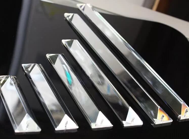 30pcs Chandelier Crystal Rec Glass Crystals with two holes Wedding & Party Triangle strip Chandelier Crystal Cut Clear