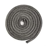 Junta de fibra de vidrio para puerta de estufa para chimeneas, resistente al calor (6 mm)