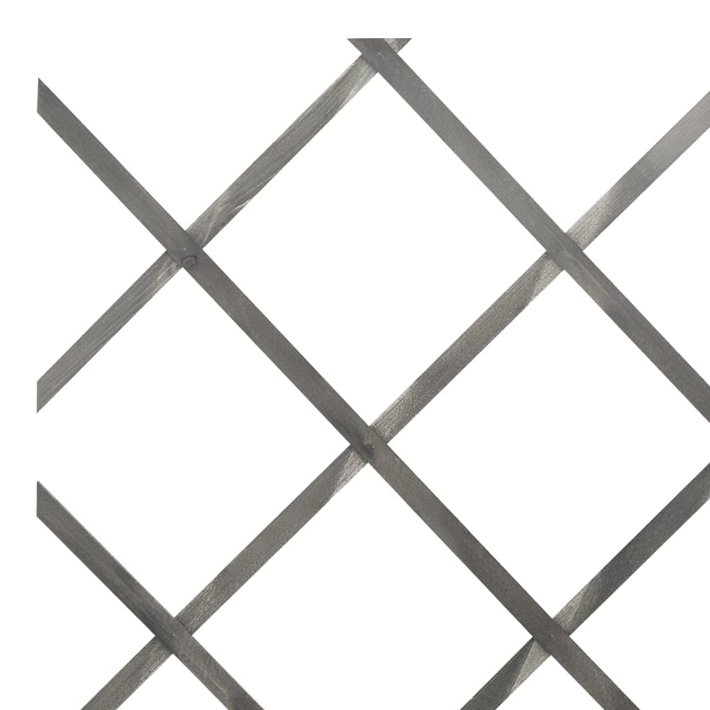 Ogrodzenie dla roślin pnących 5 szt. szare lite drewno jodła 180 x 60 cm, możliwość rozszerzenia do ogrodu, ochrona przed wzrokiem, rośliny, wytrzymałe ogrodzenie