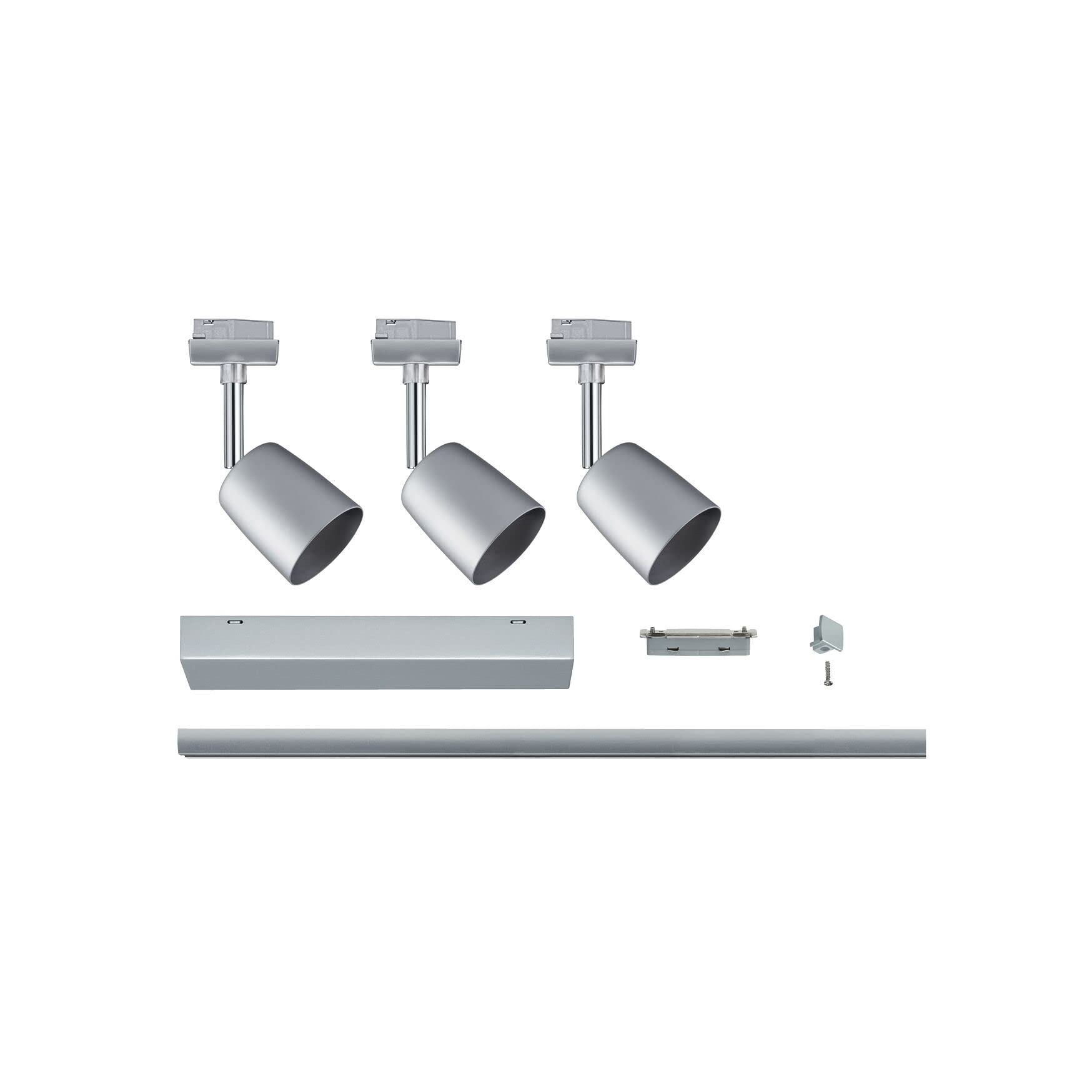 Paulmann 954.62 Luz URail Juego Cover Max, metal, 10 W, cromo mate, 120 x 5.8 x 14 cm