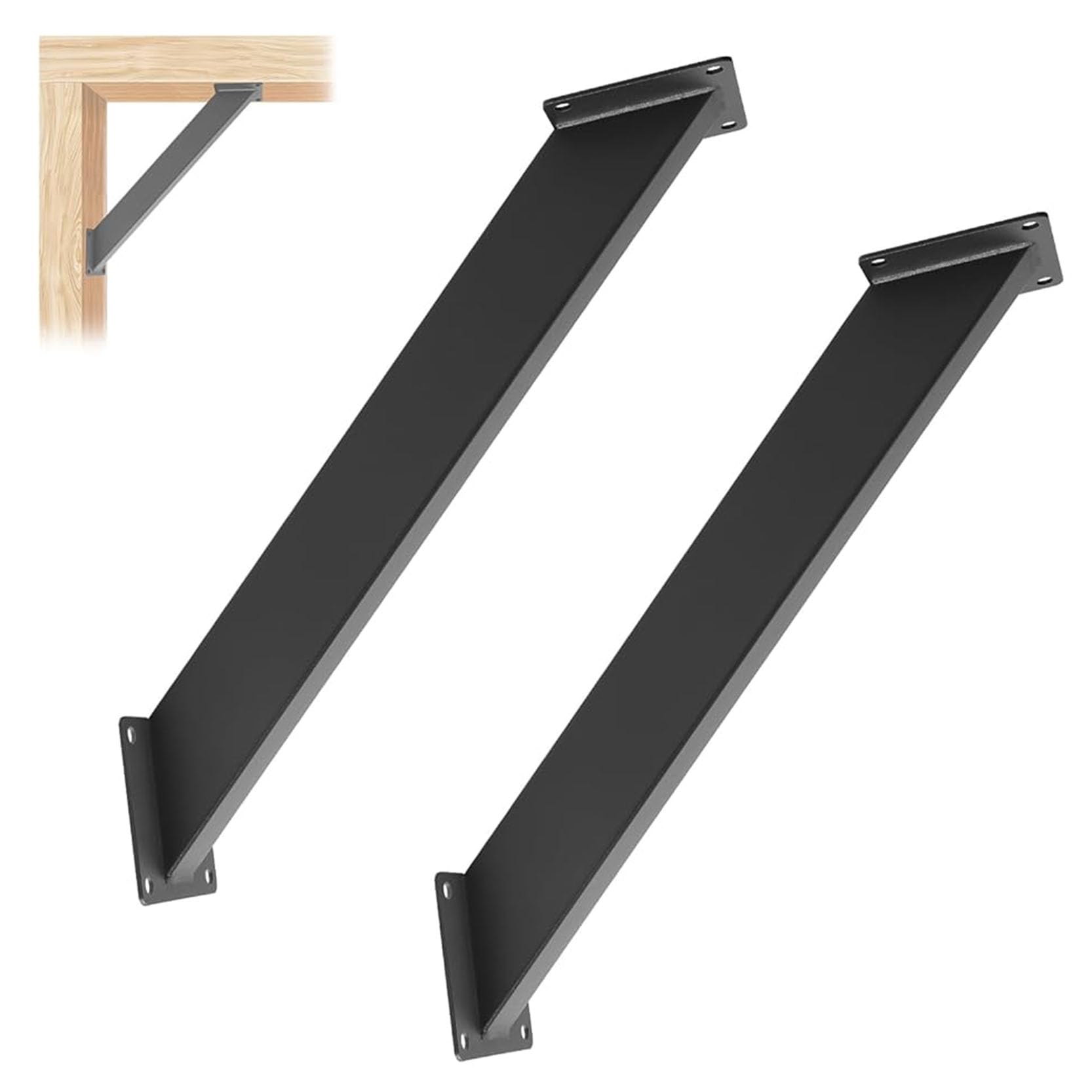 Équerre Robuste à 45 degrés - Kit de Support en 2 pièces pour Structures en Bois Robustes, offrant Soutien, connexions fiables et Installation Facile.