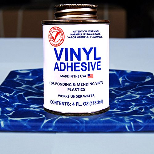 Pro Vinyl Pool Liner Patch Kit - Repair Kit With 2'X2' Vinyl And Adhesive (Glimmer) #TOP1
