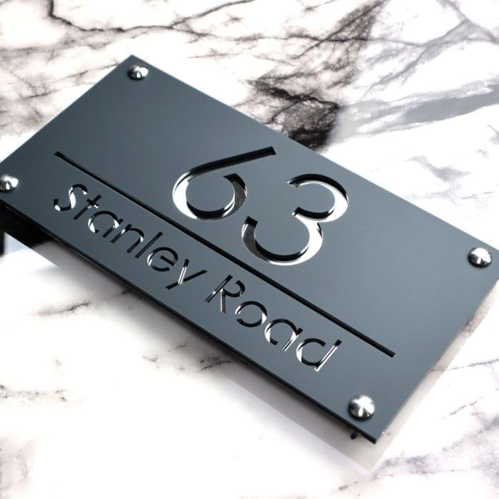 Contemporary House Sign Address Door Number Plaque Signs
