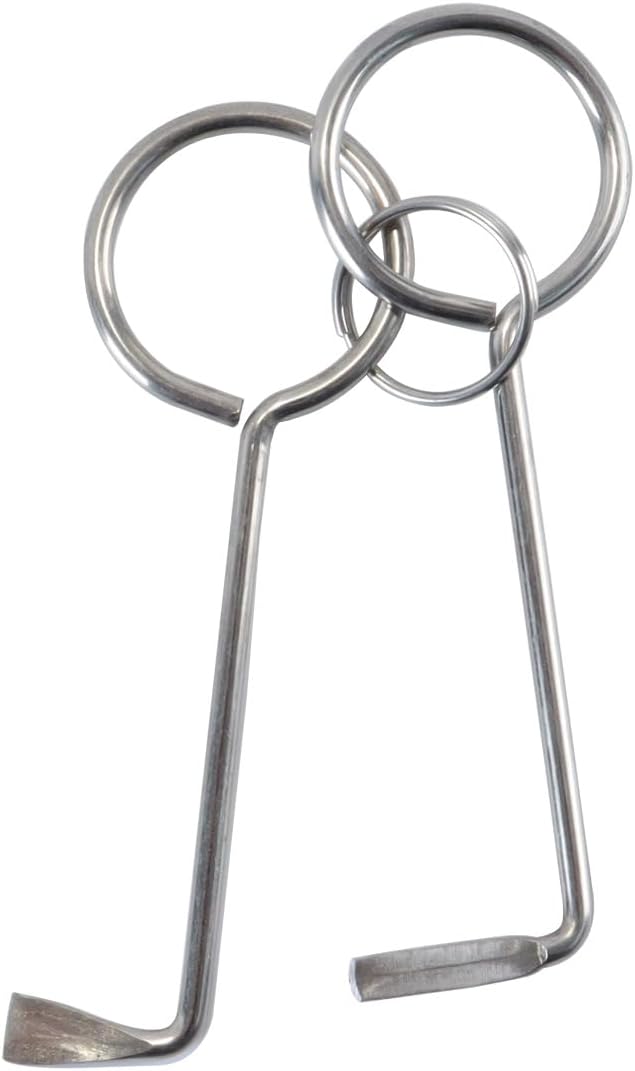2 Pcs Lock Pick Set Professional Deadlock Key Universal Beard Key Stainless Steel Lock Opening Tool