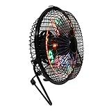 6inch Counter LED Programmable DIY Messages Cooling Fan,Desk USB LED Clock Fan (MRF-002) - Image 2