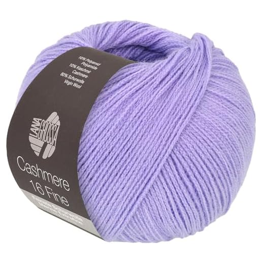 LANA GROSSA Cashmere 16 Fine | Aus Kaschmir- und Merinowolle | Handstrickgarn aus 80% Schurwolle (Merino extrafine), 10% Kaschmir & Polyamid | 50g Wolle zum Stricken & Häkeln | 320m Garn FB 51