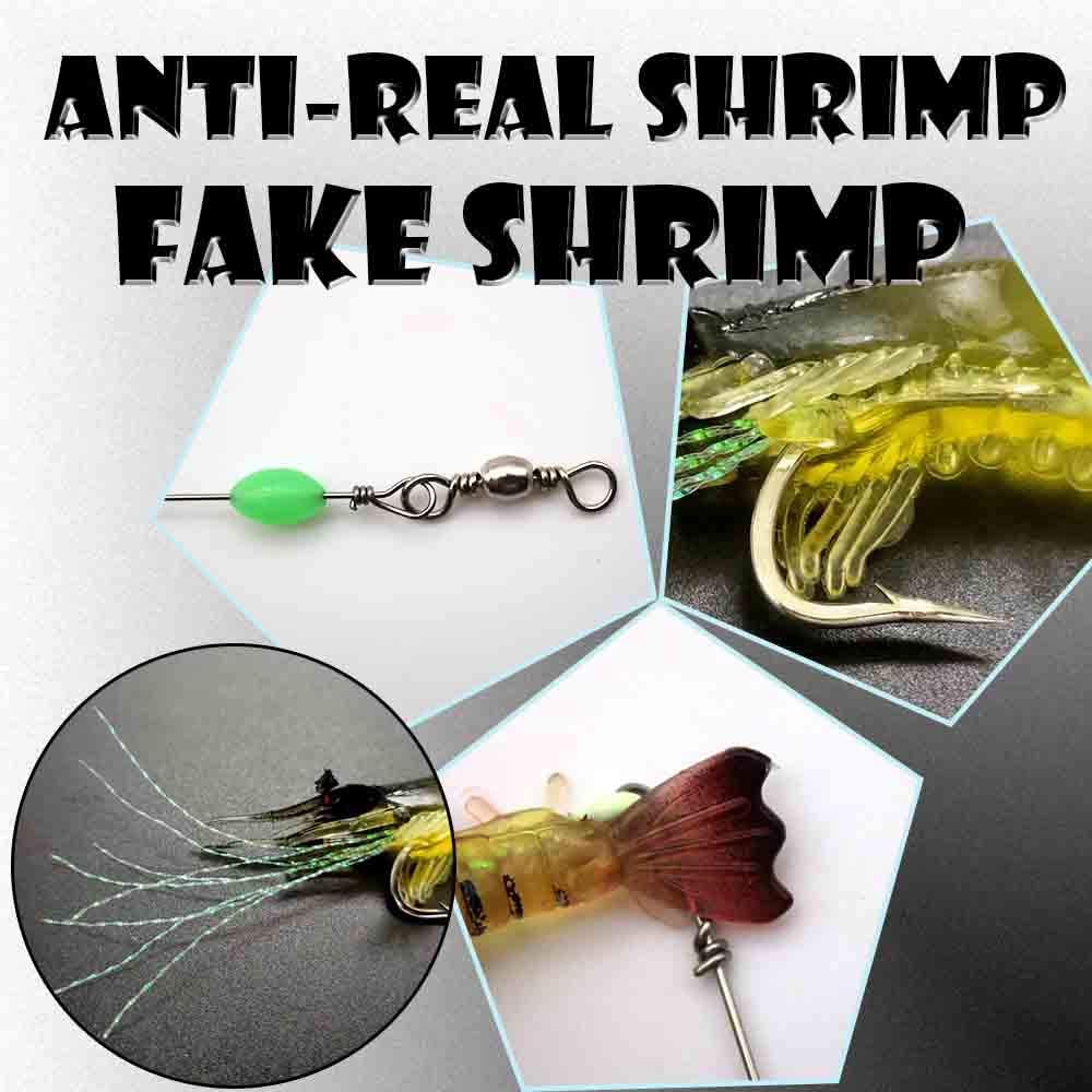 5 Pezzi Falso Gancio per Esche per Gamberetti 9 cm/ 5,7 g Esca Gamberi Luminosi, Finti Gamberi con Ami Adatta per Pesca a Mosca Pesce Persico di Pesce di Mare (5 Colori)