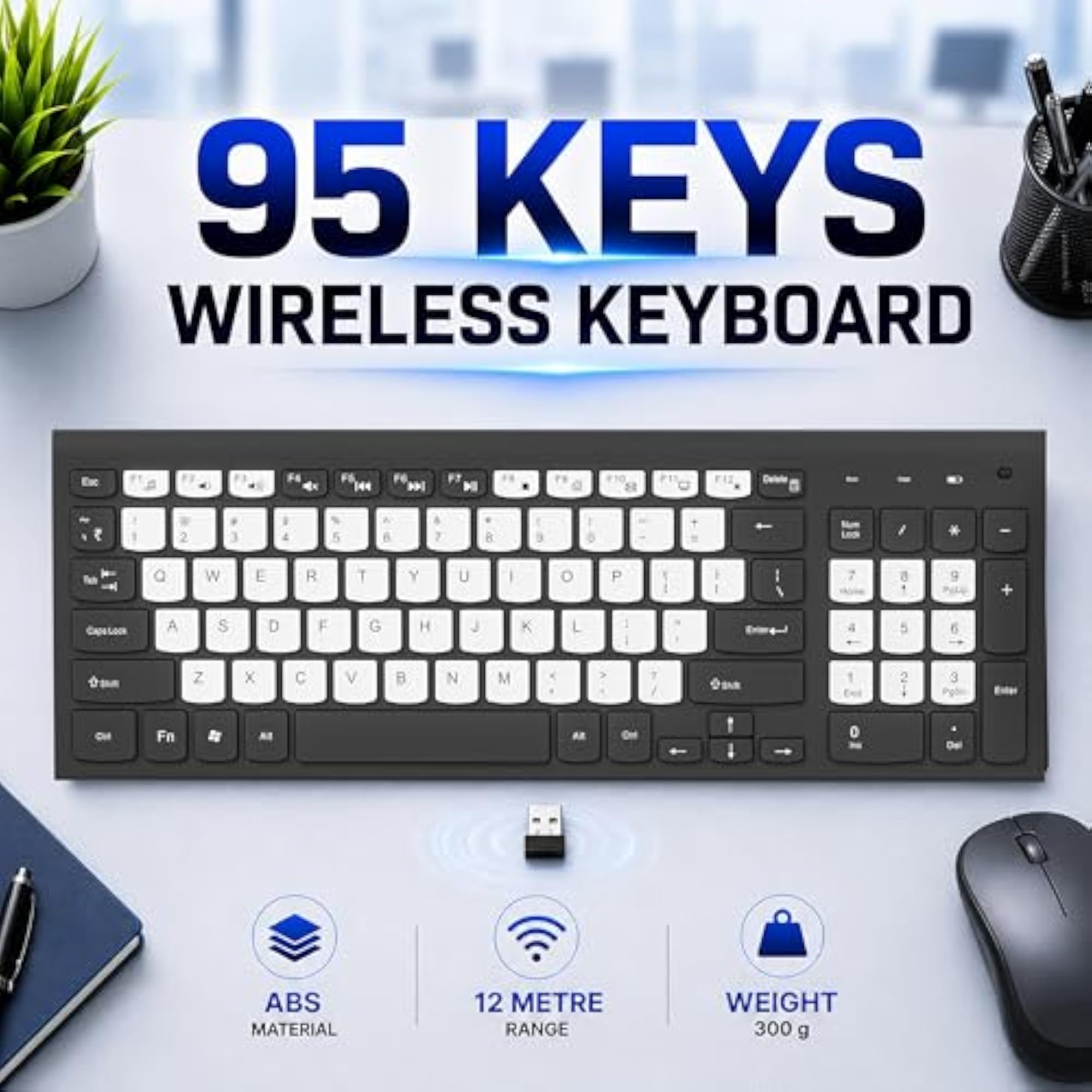 Master 25 Wireless Keyboard with Multimedia Shortcuts