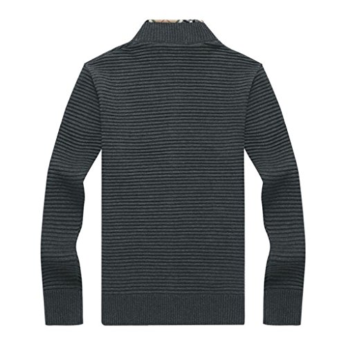 Men's Full-Zip Wool Knit Cardigan Sweater2