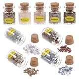 Bouteille à vœux remplie de pierres concassées : un magnifique cadeau en cristal pour une femme, une petite amie, une épouse ou une mère, à l'occasion d'un anniversaire, de la saint-valentin, des fêtes, etc