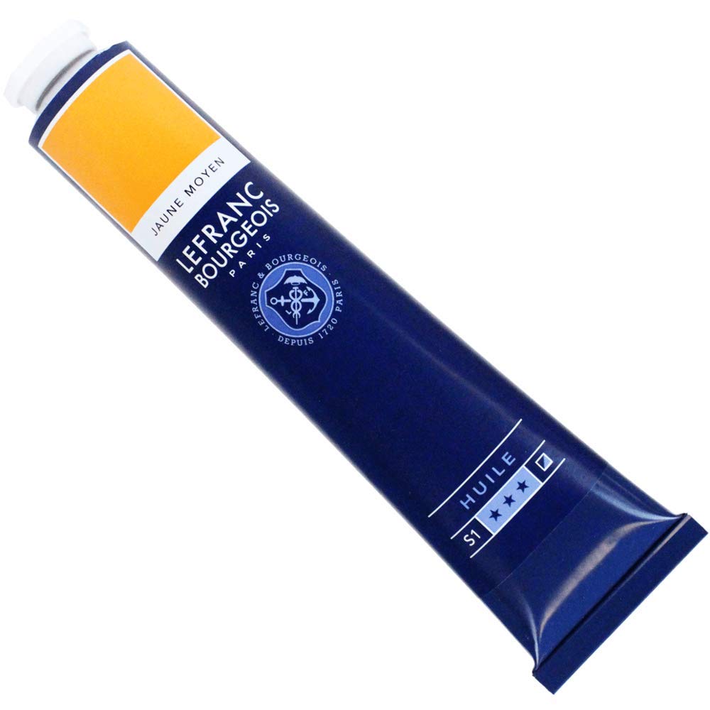 Lefranc & Bourgeois Fine Oil Pintura al Óleo, Amarillo (Medium Yellow), 150 ml