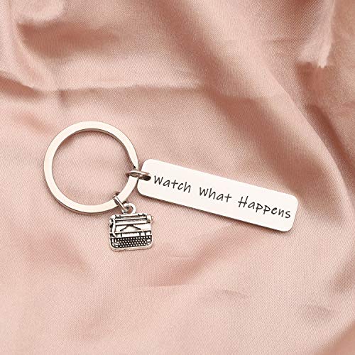 AKTAP Inspired Gift Watch What Happens Musical Theatre Keychain Journalist Jewelry Katherine Plumber Gift3