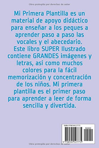 Miniatura 2 de Mi Primera Plantilla Aprendiendo las Letras (Spanish Edition)