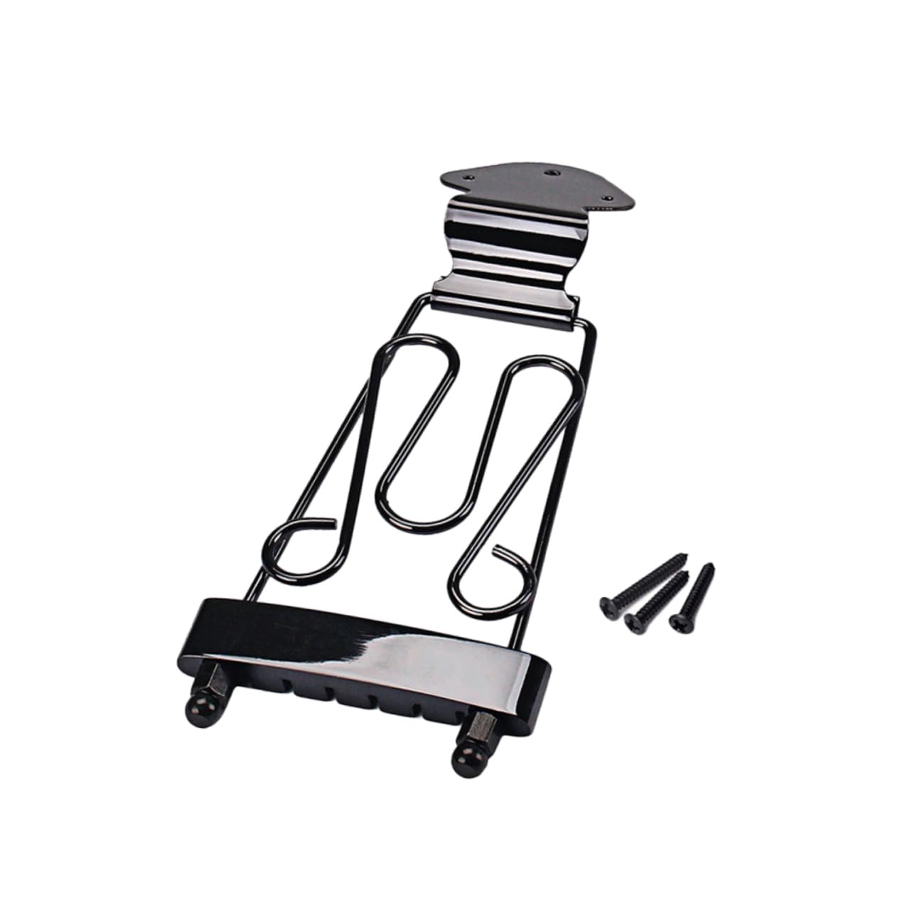 FUNOMOCYA Adjustable Archtop Guitar Tailpiece Bridge with Screws String Design for Guitar Easy Installation Replacement for Old Damaged Parts