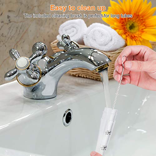 HAHAYOO Turkey Baster for Cooking, Premium Long Turkey Basters for Cooking Heat Resistant, Bulb Turkey Baster Syringe with Brush, Turkey Baster for Aquarium, Turkey Baster Automotive Use Suction Large