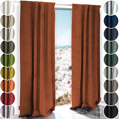 Schuette® Verdunkelungs-Vorhang Gardine mit Tunnelband ● Millenium...