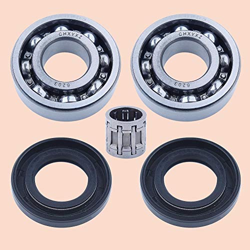 Beixi Time Crank Bearing Oil Seal Set Compatible with Stihl MS290 MS310 MS390 029 039 Chainsaw 9639 010 1743, 9503 003 0440