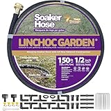 LICNCHOC GARDEN Soaker Hose 150ft,1/2 INCH Flexible...