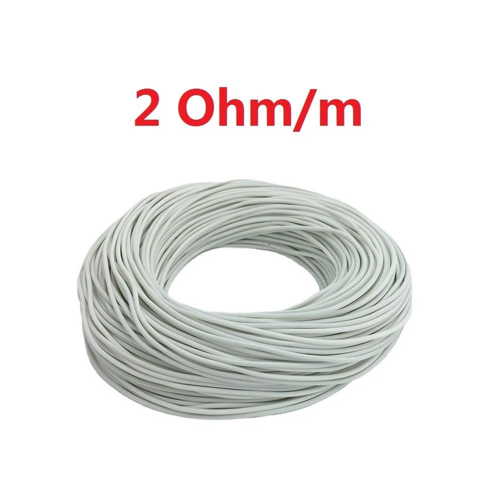 1 szt. silikonowy kabel grzejny - elektryczny przewód grzejny podłogowy 5 V do 48 V do foteli samochodowych i innych(2X100M)
