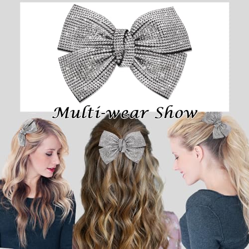 Pinzas para cabello con brillo AHONEY Silver miniatura 5