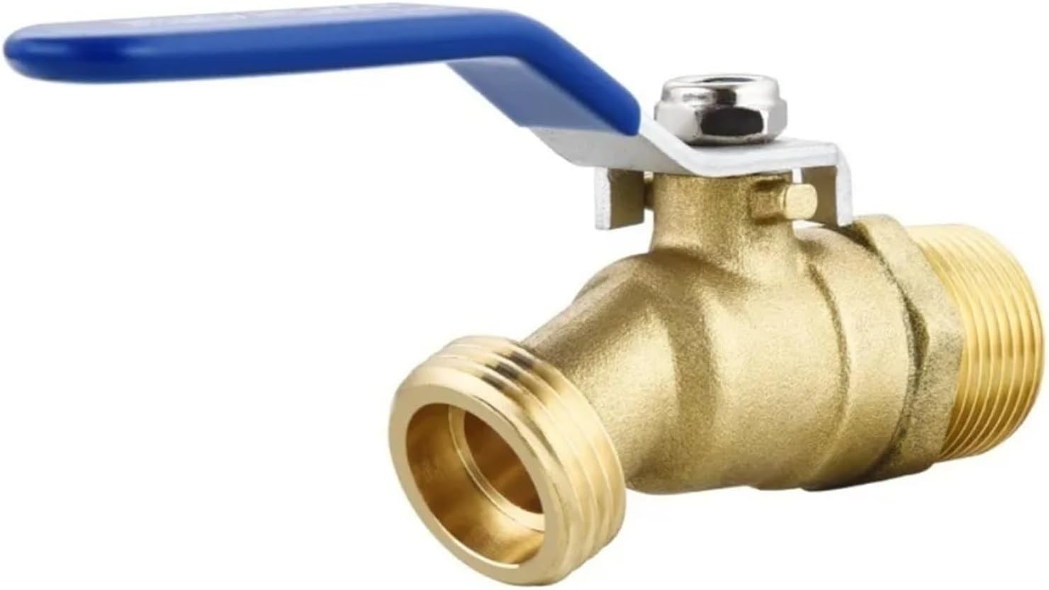 3/4" Mini Ball Valve Water Transport Connector Drainage Pipe Fitting Brass Switch for Outdoor Plastic Bucket Water Tanks