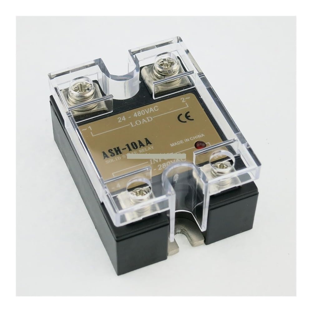 YLQUXEUV ASH-10AA single phase AC to AC 10A 480VAC solid state relay 40AA SSR