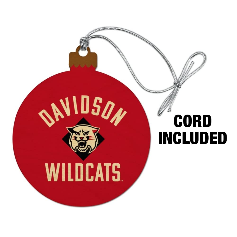 GRAPHICS & MORE Davidson College Wildcats Wood Christmas Tree Holiday Ornament