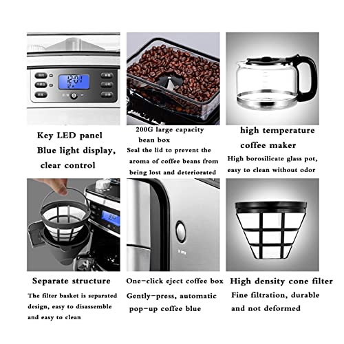Cafetera automática con molinillo y capacidad de 1.5 L miniatura 5