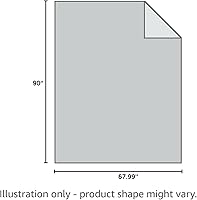 Vista 9 de Dafinner Feather Down Fibers Blanket Twin Size, Extra Lightweight Summer Comforter, Noiseless & Ultra Soft Thin Bed Blanket with Satin Trim Gray