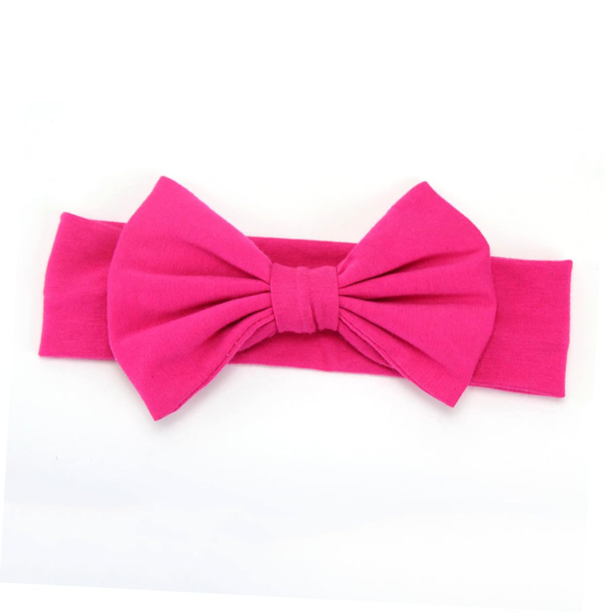 8pcs Bow Headbands Elastic Cotton Hair Bands Soft Head Wraps for Newborns in Red Blue Yellow Black White Rosy Grey Pink