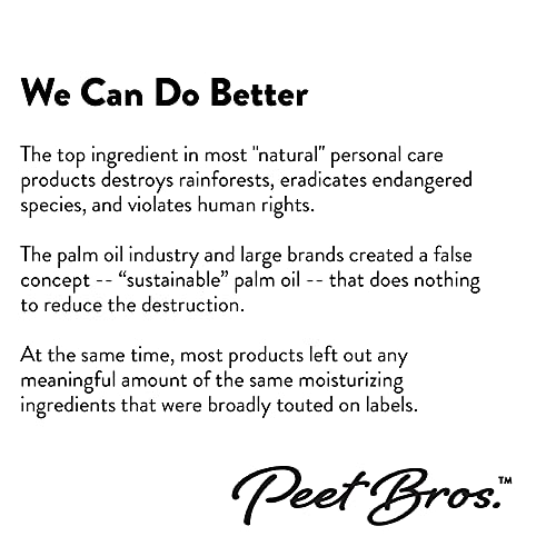 Peet Bros. | Moisturizing Lotion | For Hand & Body | Shea Butter & Always Palm-Free | 10 Oz - Argan & Sandalwood #TOP5