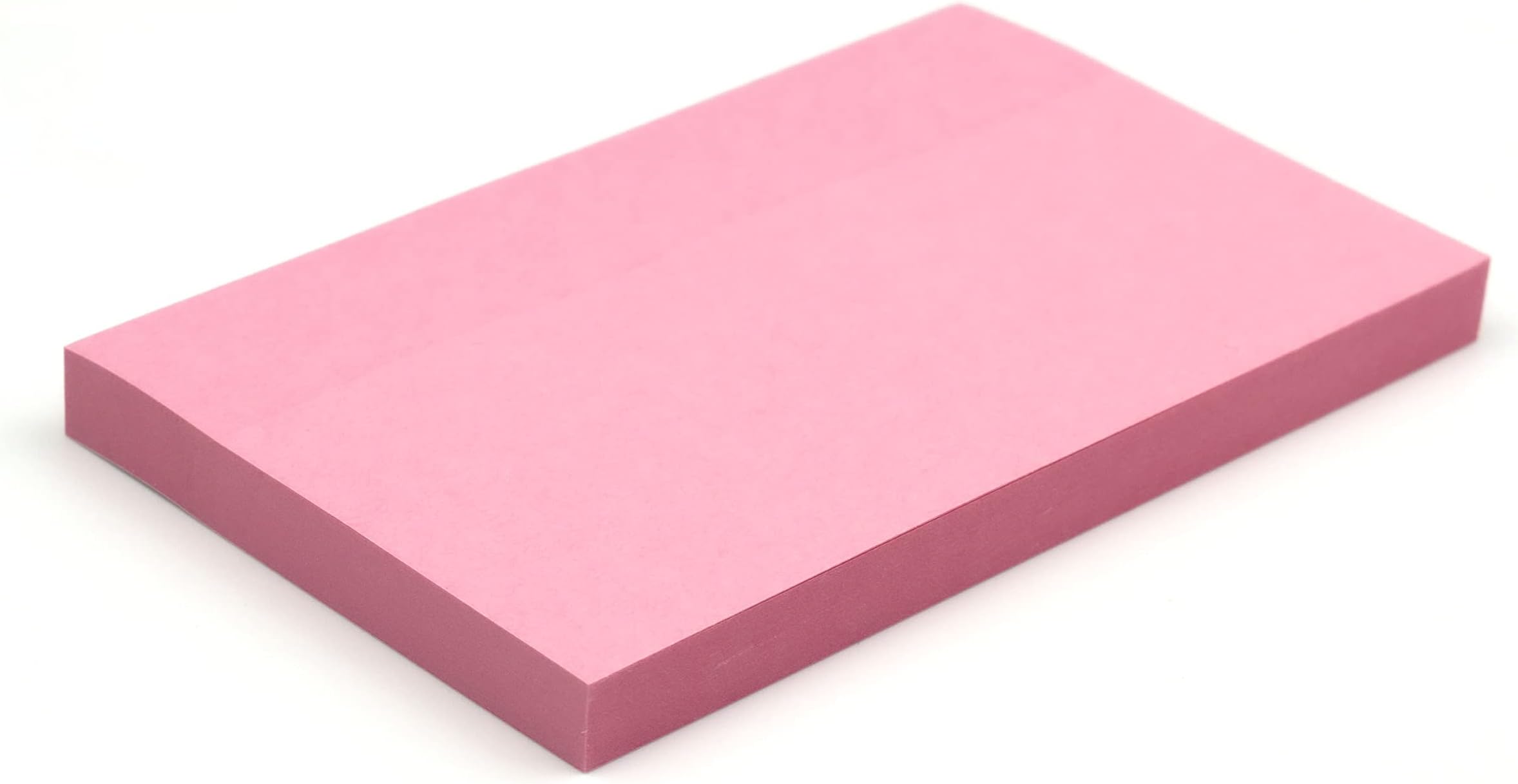 Evergreen Goods 300 Pastel Pink Large Sticky Post Notes (3 Pads) | 100 Sheets Per Pad - 76 X 127 mm (3"X 5") | Removable Self-Stick Notes | Reminders, to-Do Lists, Memo Pad | Home & Office, Gifts