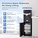 iSpring Bottleless Water Dispenser with 4-Stage Filtration, SGS-Tested 99% of PFAS Removal, Water Cooler Dispenser - Hot, Cold, Room Temp, Self Cleaning, Black, Model: DS4B-PF