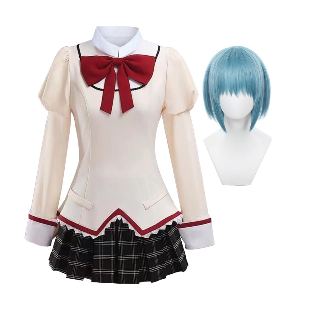 Zhongkaihua Anime Cosplay Akemi Homura/Mami Tomoe/Kaname Madoka Cosplay Costume Full Set School Uniform Outfit Halloween