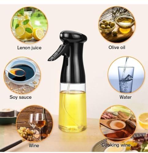 Image of YTM 220ML Oil Sprayer for Cooking, Refillable Olive Oil Spray Bottle, Fine Mist Spray Oil Dispenser for Air Fryer, BBQ, Salad, Roasting & Kitchen Use (Spray Bottle)