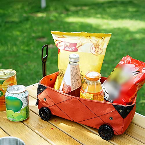 Storage Boxes For Kitchen Foldable Folding Indoor And Outdoor Multipurpose Yard Garden Cart Can Be Used For Camping And Picnic Collapsible Bowls With Lids (Red, One Size) #TOP6