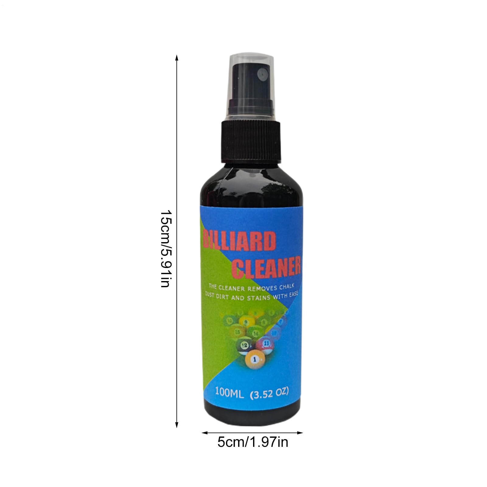 Pool Ball Polish Spray - Instant Shine Cleaner 100ml, Agente De Mantenimiento De Billar | Spray De Limpieza En Profundidad Para Bolas De Mesa De Billar Y Materiales Especiales Con Aplicación