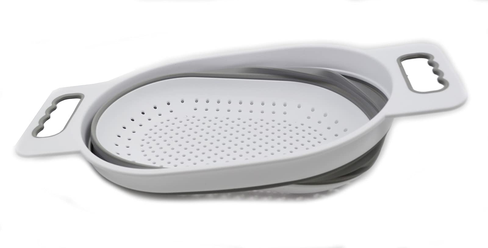 SAMMART Passoire ovale au-dessus de l'évier 5 L (1, blanc/gris)