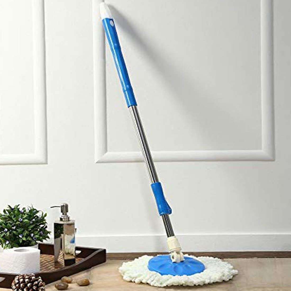 Stainless Steel Pole Spin Mop Extendable Handle-360 Degree Rotating Floor Cleaning Mop Stick Rod- Easy to Fit or Use for All Buckets Mop (( 3 Months Warranty on Rod )) 52 (B09PDXJ8LR) Amazon Price History, Amazon Price Tracker