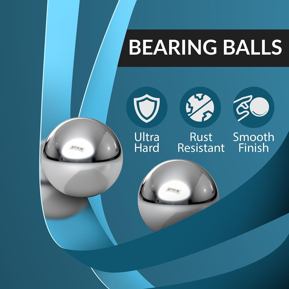 G25 Precision - Bolas de Rodamiento Cojinetes de Acero Cromado de 2 Pulgadas (2 Piezas)