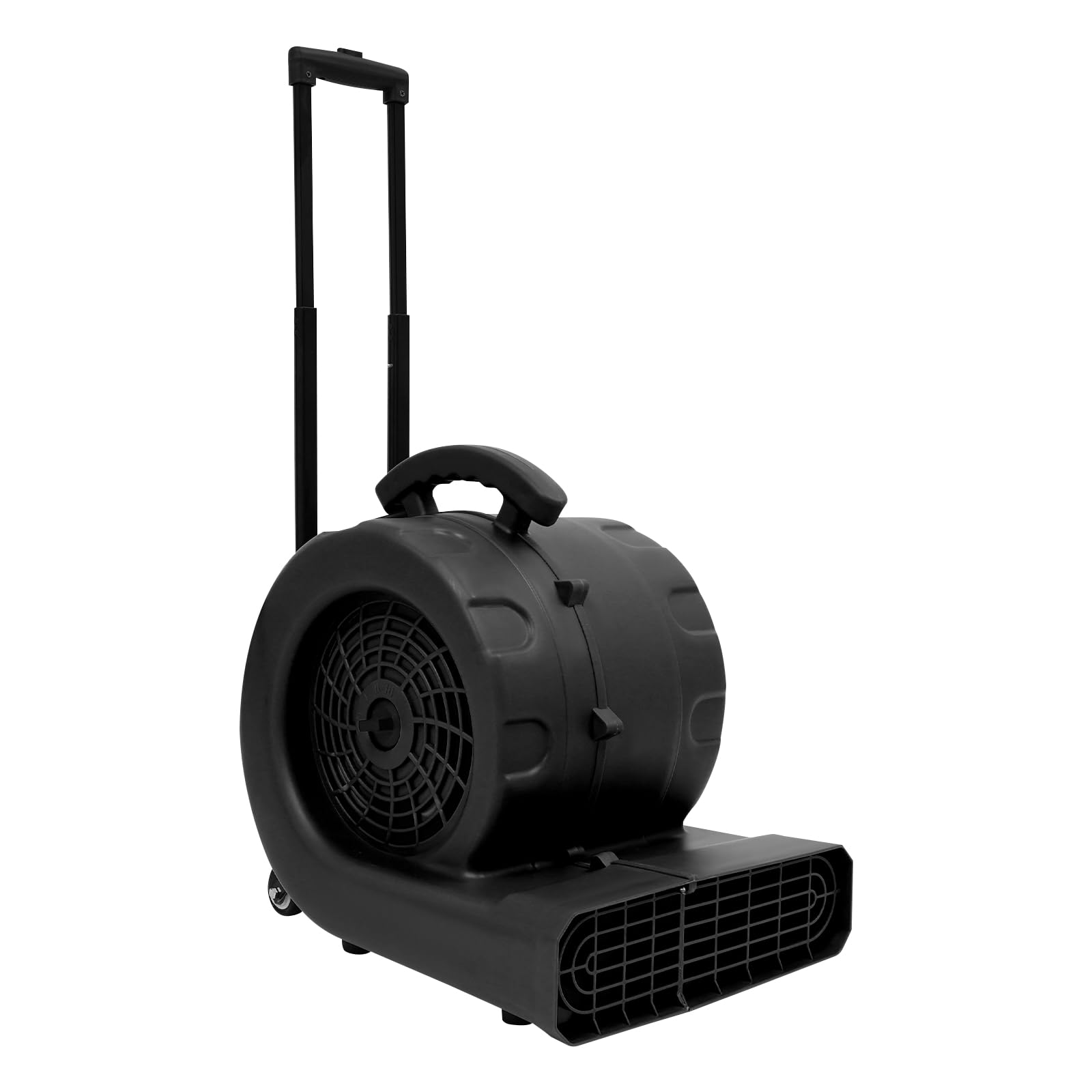 Air Mover Carpet Dryer 750 W Secador de suelo Blower Floor Fan 3 velocidades, secador de alfombras con mango retráctil y rueda, ventilador de suelo, función de temporizador (negro)
