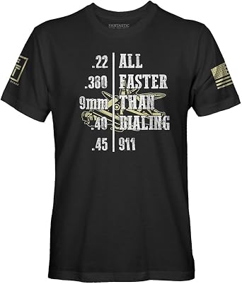Faster Than Dialing 911 Mens Patriotic T-Shirt